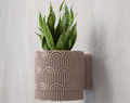 Arc Textured Wall Planter – Art Deco