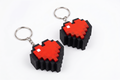 Minecraft Heart Clicker Keychain