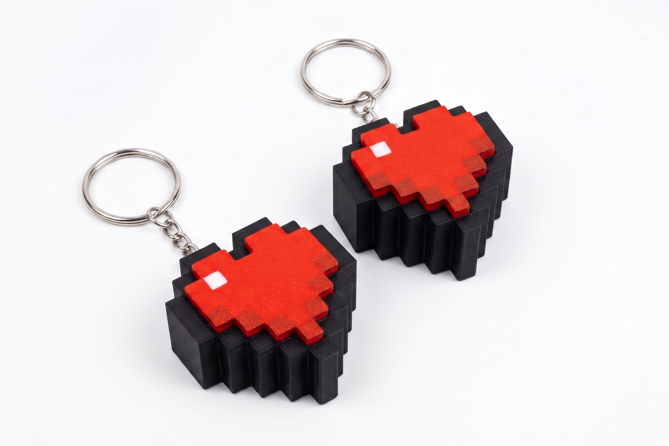 Minecraft Heart Clicker Keychain