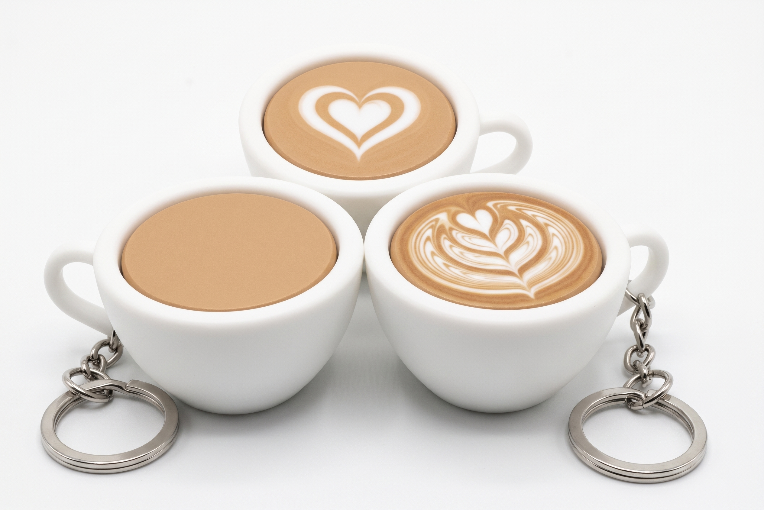 Caffe Latte Clicker Keychain