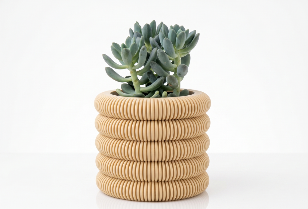 Coins Planter with Hidden Drip Tray